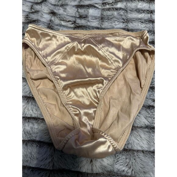 NWOT Women’s Victoria’s Secret Set of 3 Panties.  Black, Cream, and White Satin - Picture 4 of 7